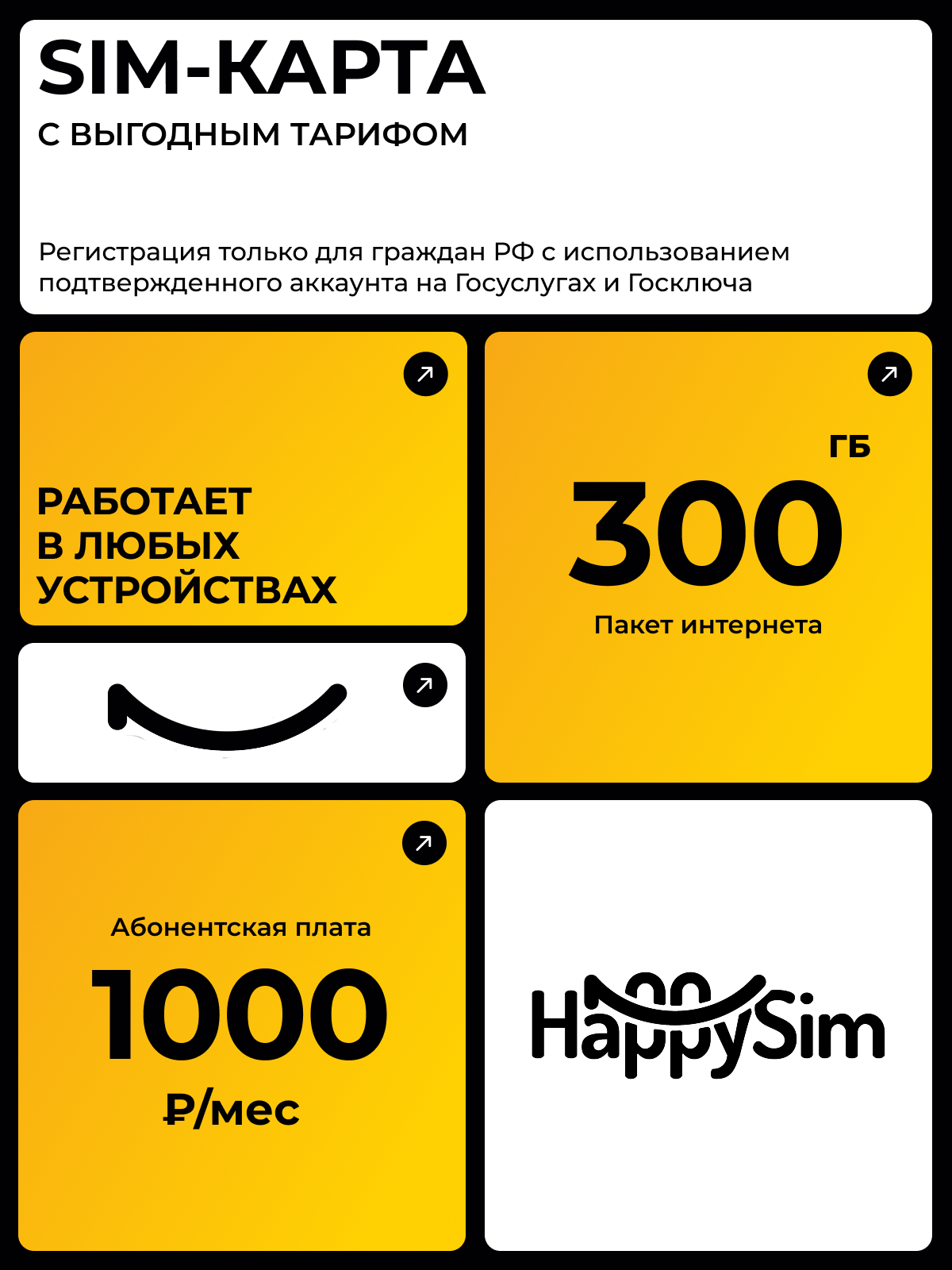 1000 руб в месяц 300 Гб