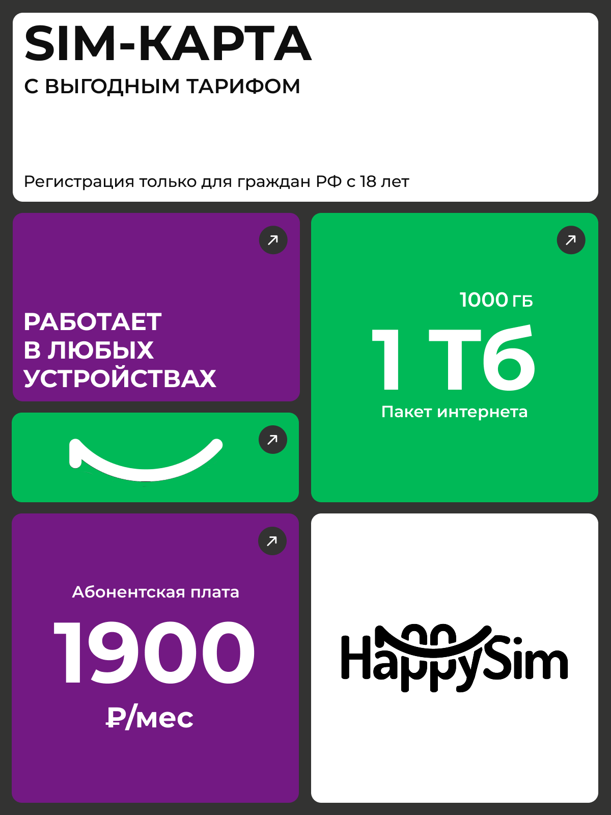 1900 рублей в месяц 1 Тб (1000 Гб)